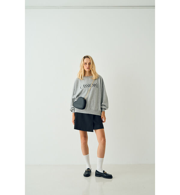 Rouge vif「【一部店舗限定】ドロップショルダーロゴスウエット（CASSIOPEE）」|スウェット・ジャージ|