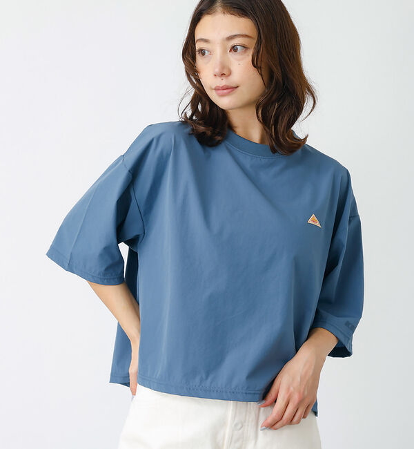Rouge vif「【KELTY/ケルティー】ラッシュコンフォートクロップドTシャツ　五分丈/速乾/」|Tシャツ・カットソー|ブルー