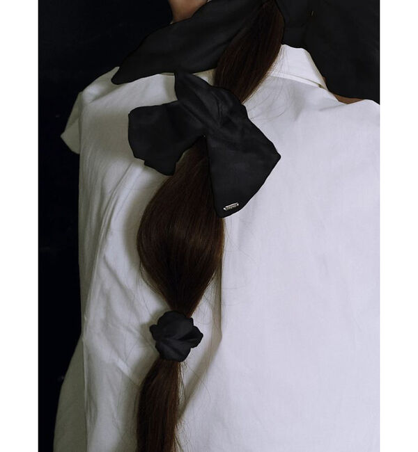 Rouge vif「追加2【heyep／ヘイップ】シルクスクエアシュシュ M」|ヘアバンド|