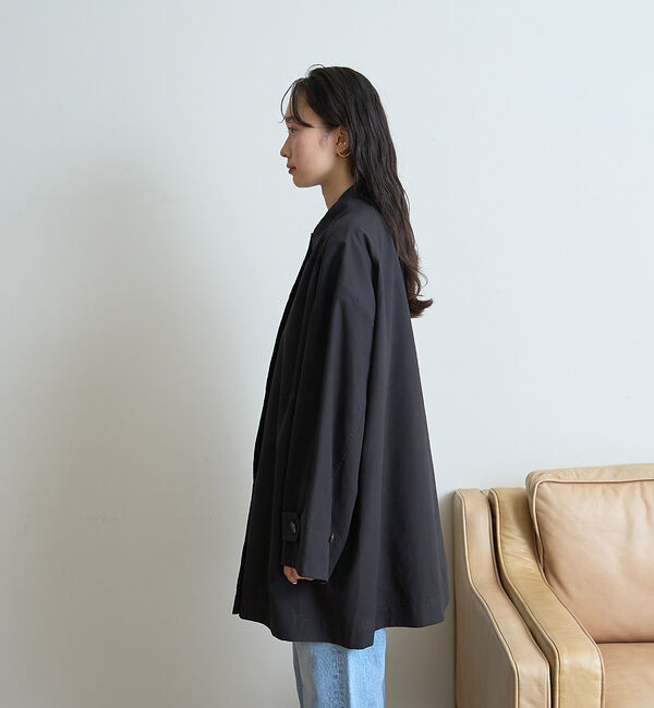 Rouge vif「ピーチ加工ステンカラーハーフコート」|ステンカラーコート|