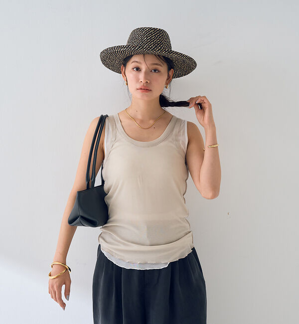 Rouge vif「【2枚セット】レイヤードカットタンクトップ」|キャミソール|