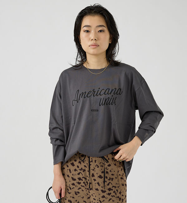 Rouge vif「【AMERICANA&times;MICA＆DEAL/ アメリカーナ&times;マイカ】long te」|Tシャツ・カットソー|
