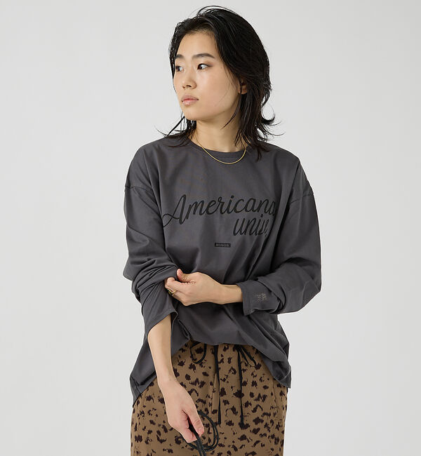 Rouge vif「【AMERICANA&times;MICA＆DEAL/ アメリカーナ&times;マイカ】long te」|Tシャツ・カットソー|