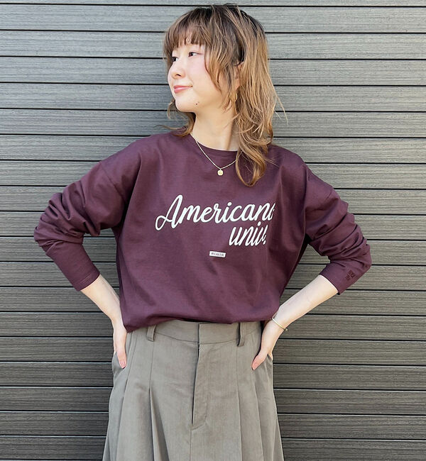 Rouge vif「【AMERICANA&times;MICA＆DEAL/ アメリカーナ&times;マイカ】long te」|Tシャツ・カットソー|