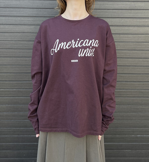 Rouge vif「【AMERICANA&times;MICA＆DEAL/ アメリカーナ&times;マイカ】long te」|Tシャツ・カットソー|
