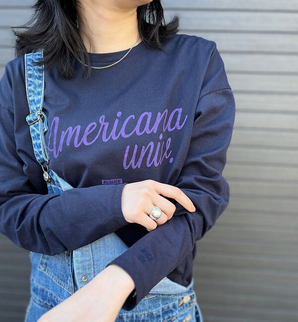Rouge vif「【AMERICANA&times;MICA＆DEAL/ アメリカーナ&times;マイカ】long te」|Tシャツ・カットソー|