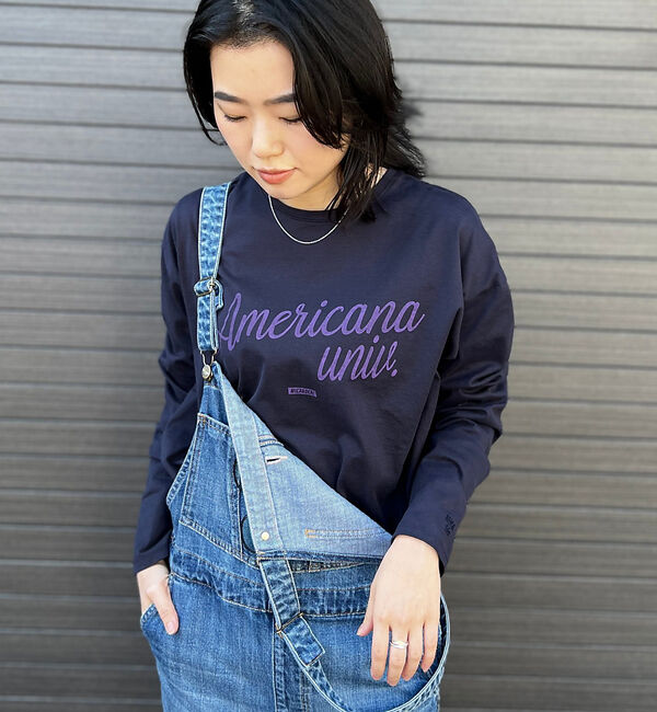 Rouge vif「【AMERICANA&times;MICA＆DEAL/ アメリカーナ&times;マイカ】long te」|Tシャツ・カットソー|