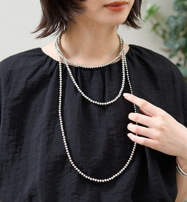 Rouge vif「スーパーロングネックレス」|ネックレス|シルバー
