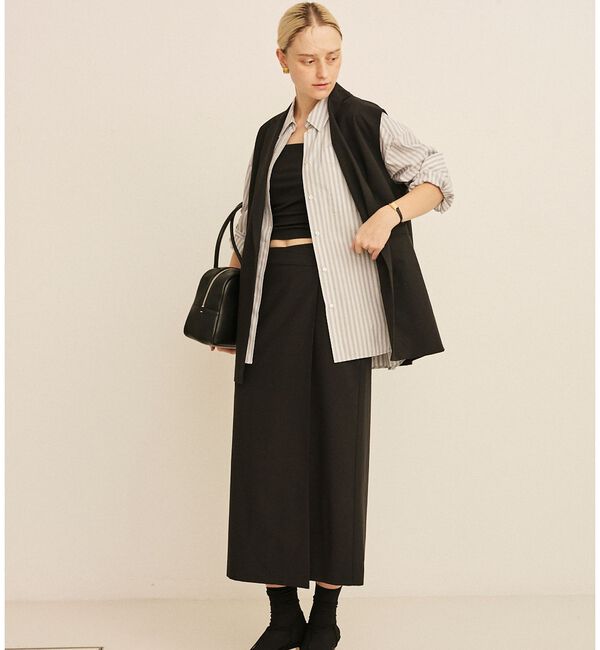 Rouge vif「コットンマルチストライプビッグシャツ【予約】」|シャツ・ブラウス|