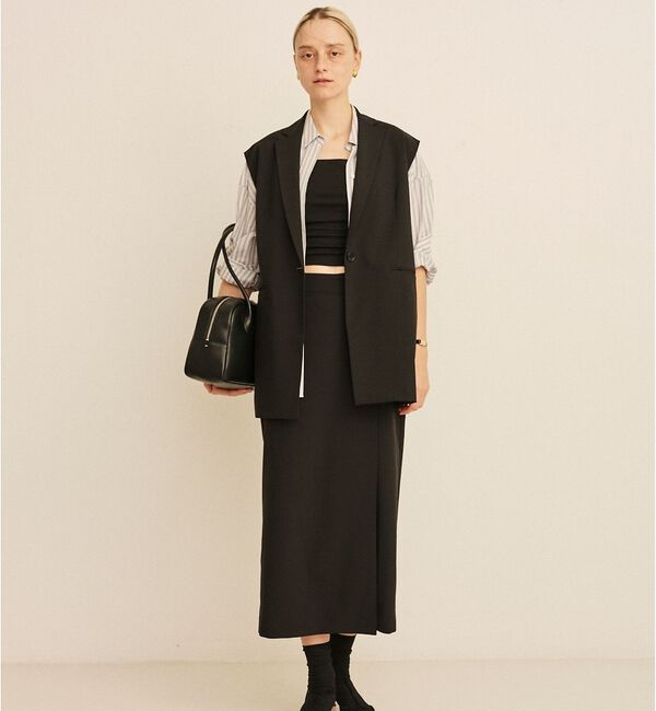 Rouge vif「コットンマルチストライプビッグシャツ【予約】」|シャツ・ブラウス|