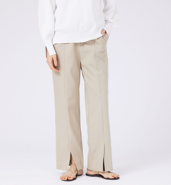 qualite「2WAYストレッチドロストベンツパンツ」|その他|ベージュ