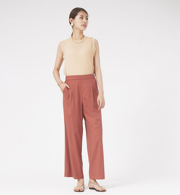 qualite「ツィストテレコノースリーブ」|Tシャツ・カットソー|