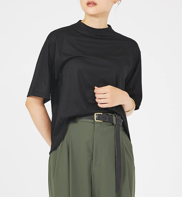 qualite「クールタックTシャツ」|Tシャツ・カットソー|ブラック