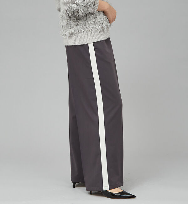 qualite「サイドラインストレートパンツ」|その他|