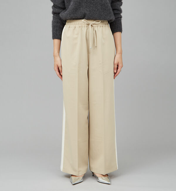 qualite「サイドラインストレートパンツ」|その他|