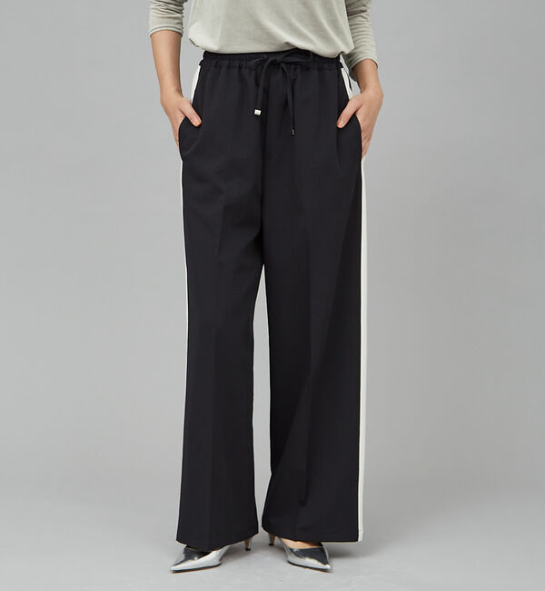 qualite「サイドラインストレートパンツ」|その他|