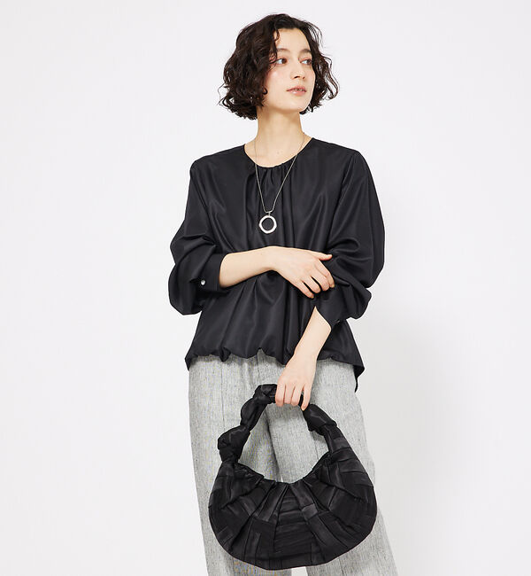 qualite「フロントバルーンブラウス」|シャツ・ブラウス|