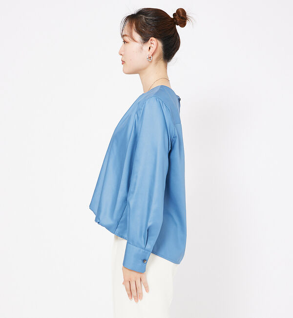 qualite「フロントバルーンブラウス」|シャツ・ブラウス|