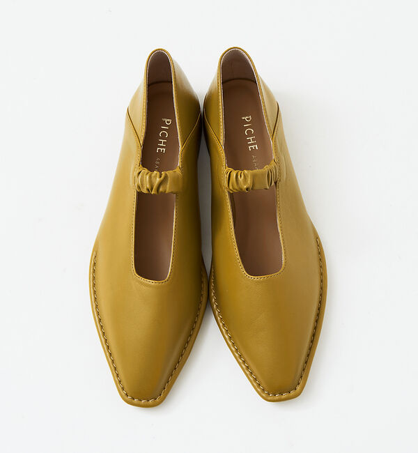 AU BANNISTER「ステッチダウンキャザーベルトバブーシュフラット」|パンプス|