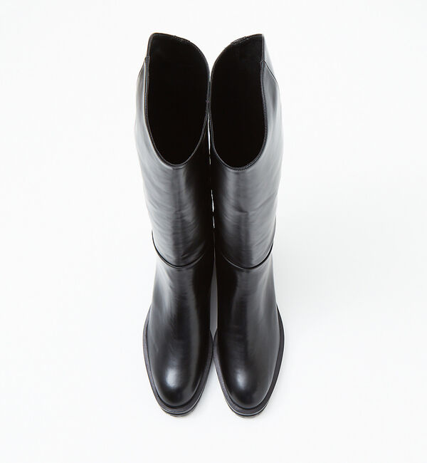 AU BANNISTER「【LAROUTE】アシンメトリーロングブーツ」|ショートブーツ|