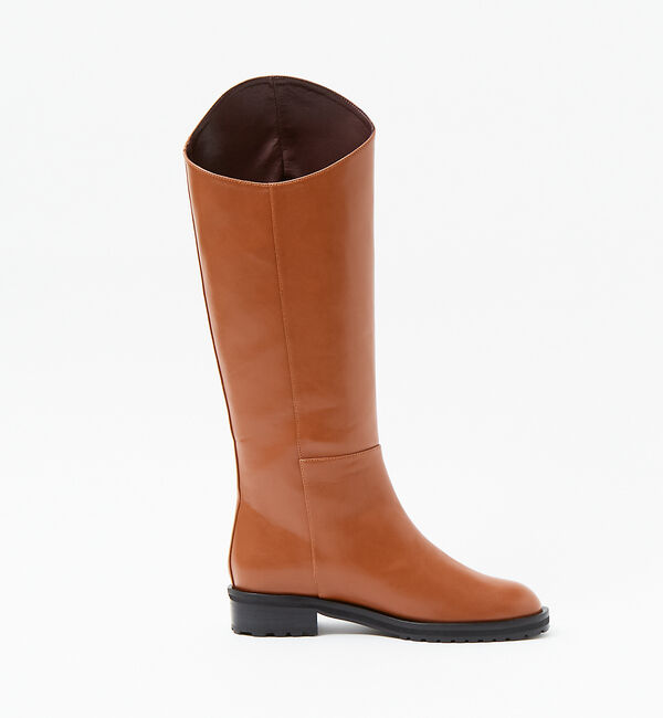 AU BANNISTER「【LAROUTE】アシンメトリーロングブーツ」|ショートブーツ|