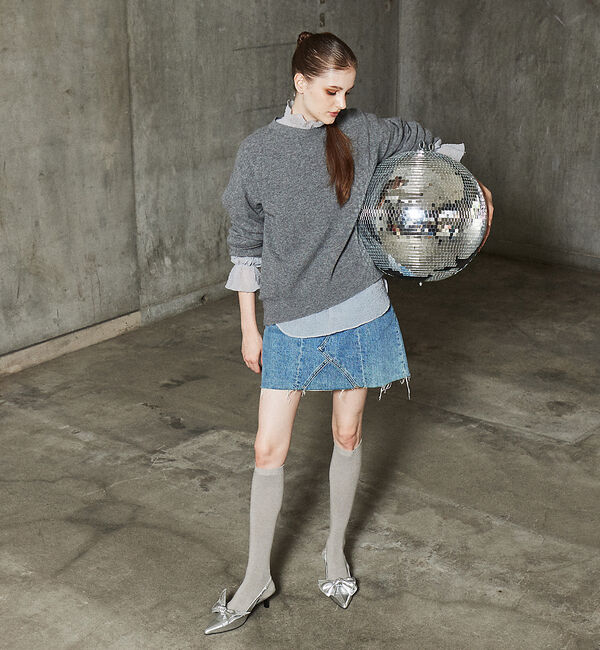 AU BANNISTER「【LAROUTE】リボンクリップ スリングバックパンプス」|パンプス|