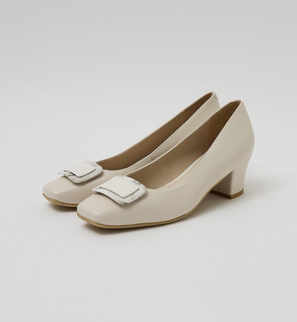 AU BANNISTER「スクエアモチーフパンプス【予約】」|パンプス|