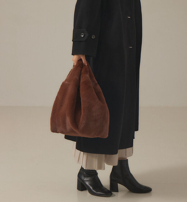 abahouse mavie「エコファーバッグ」|その他|ブラウン