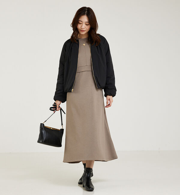 abahouse mavie「【大人のいちまんワンピ】ライトダンボールフレアーワンピ」|ワンピース|