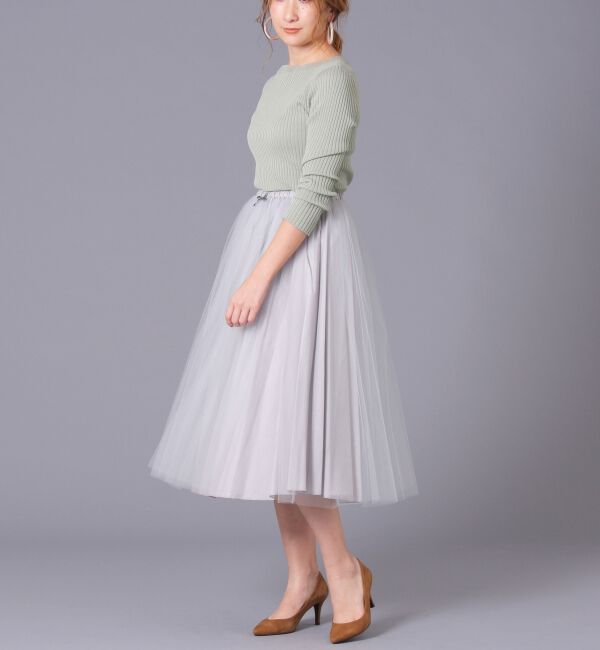  「Bilitis dix-sept ans ビリティス・ディセッタン/ニューロングチュチュスカート(72cm)」|スカート|グレー系その他