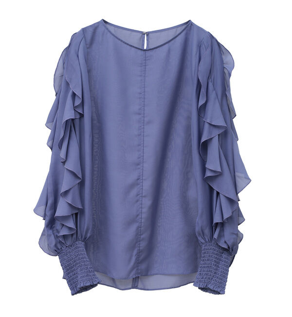 TIARA「フリルスリーブブラウス」|シャツ・ブラウス|