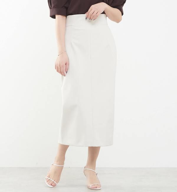 TIARA「ハイウエストタイトスカート」|スカート|アイボリー