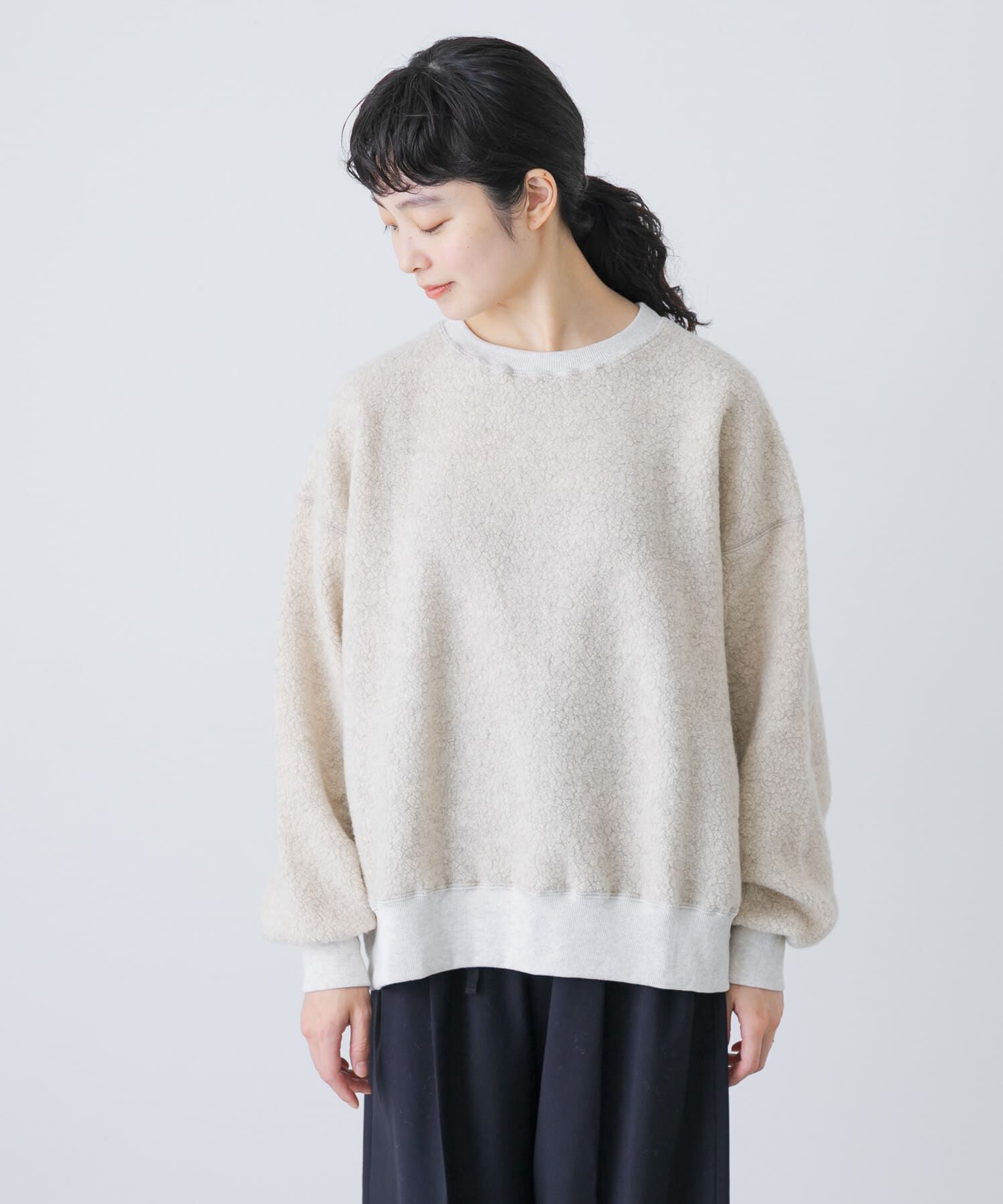 美品　かぐれ　ウールボアプルオーバー　2024AW　ゆったり　人気　完売品 ウールボアプルオーバー（かぐれ）｜ルミネのファッション通販