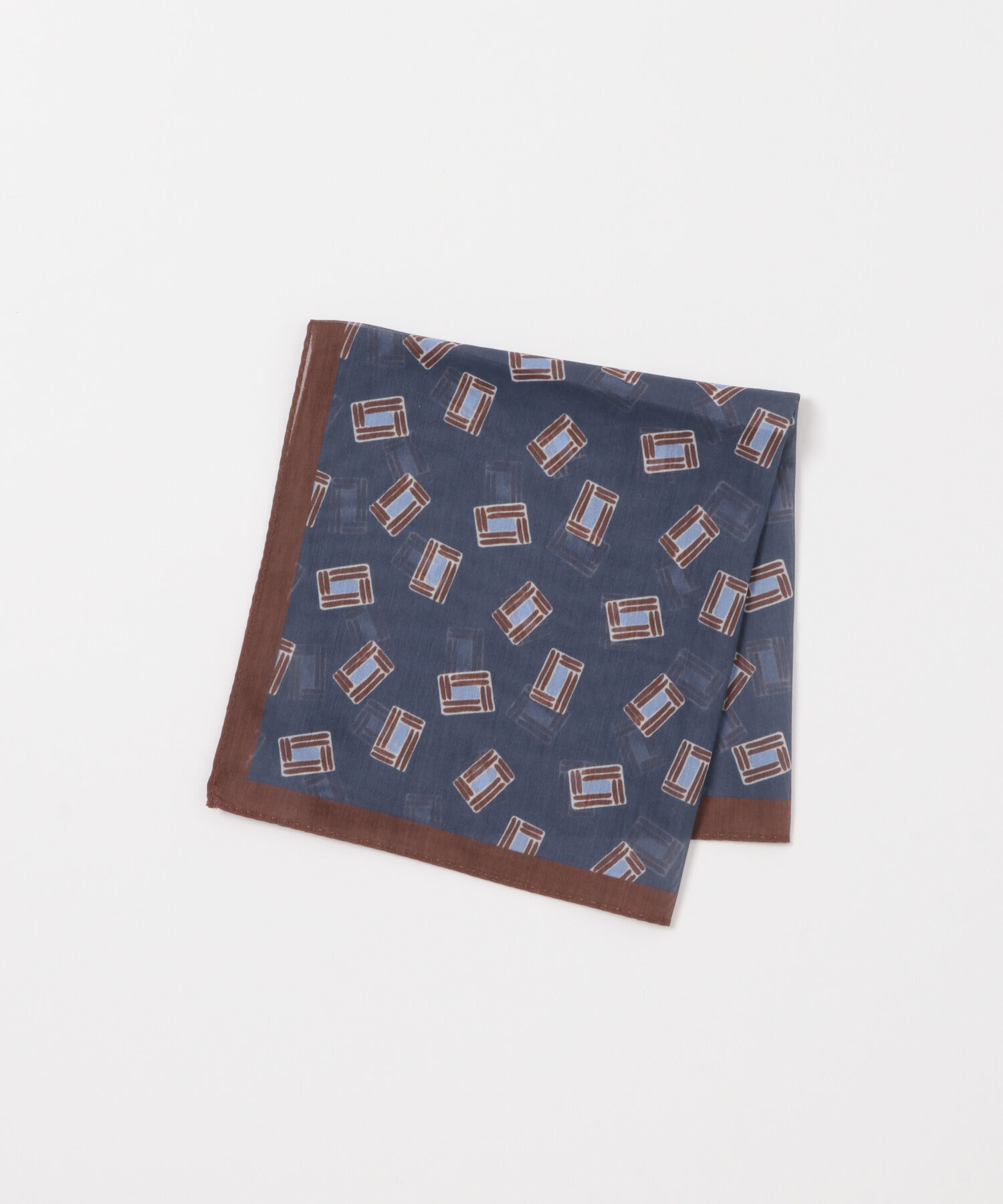 URBAN RESEARCH DOORS「LIFE STYLE TAILOR　BBCプリントチーフ」|ハンカチ|ブルー系その他