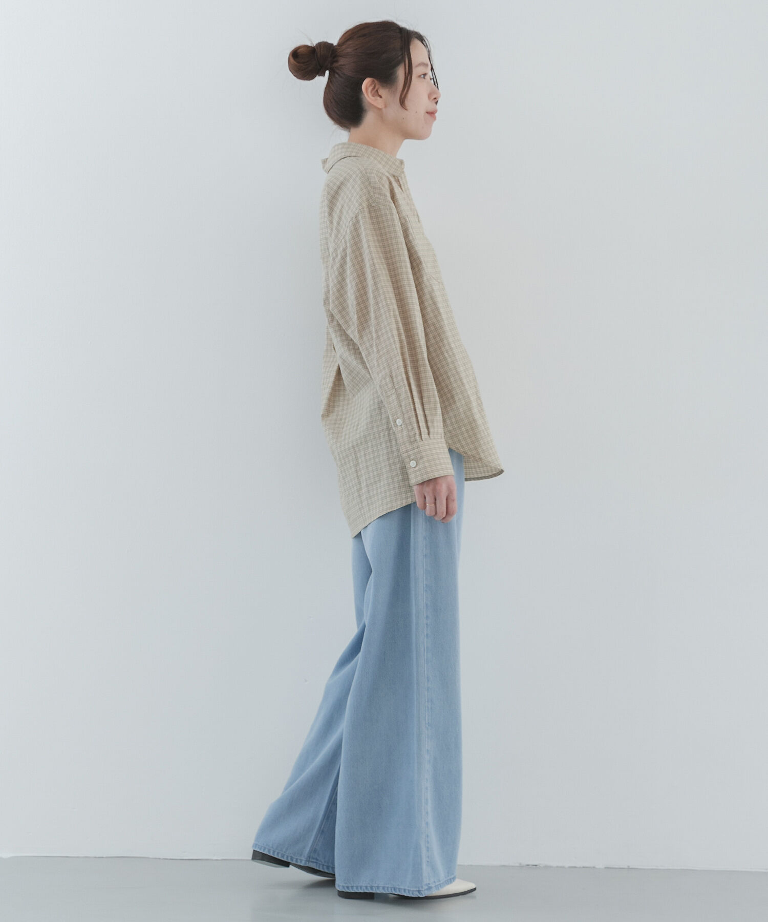 Sonny Label 「リヨセルコットンドロストワイドデニム」|デニム|