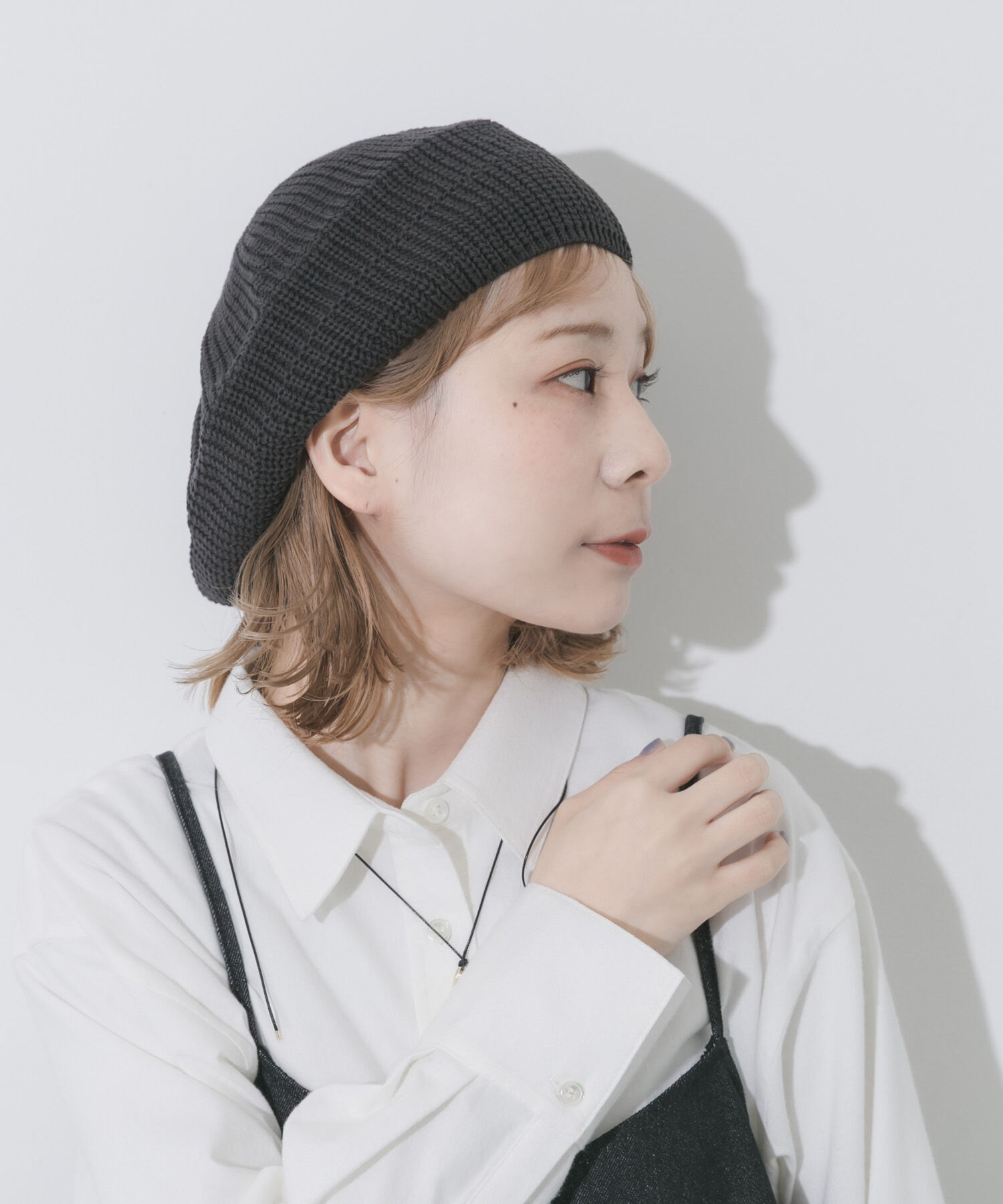 SMELLY「リブニットベレー」|ハンチング・ベレー帽|