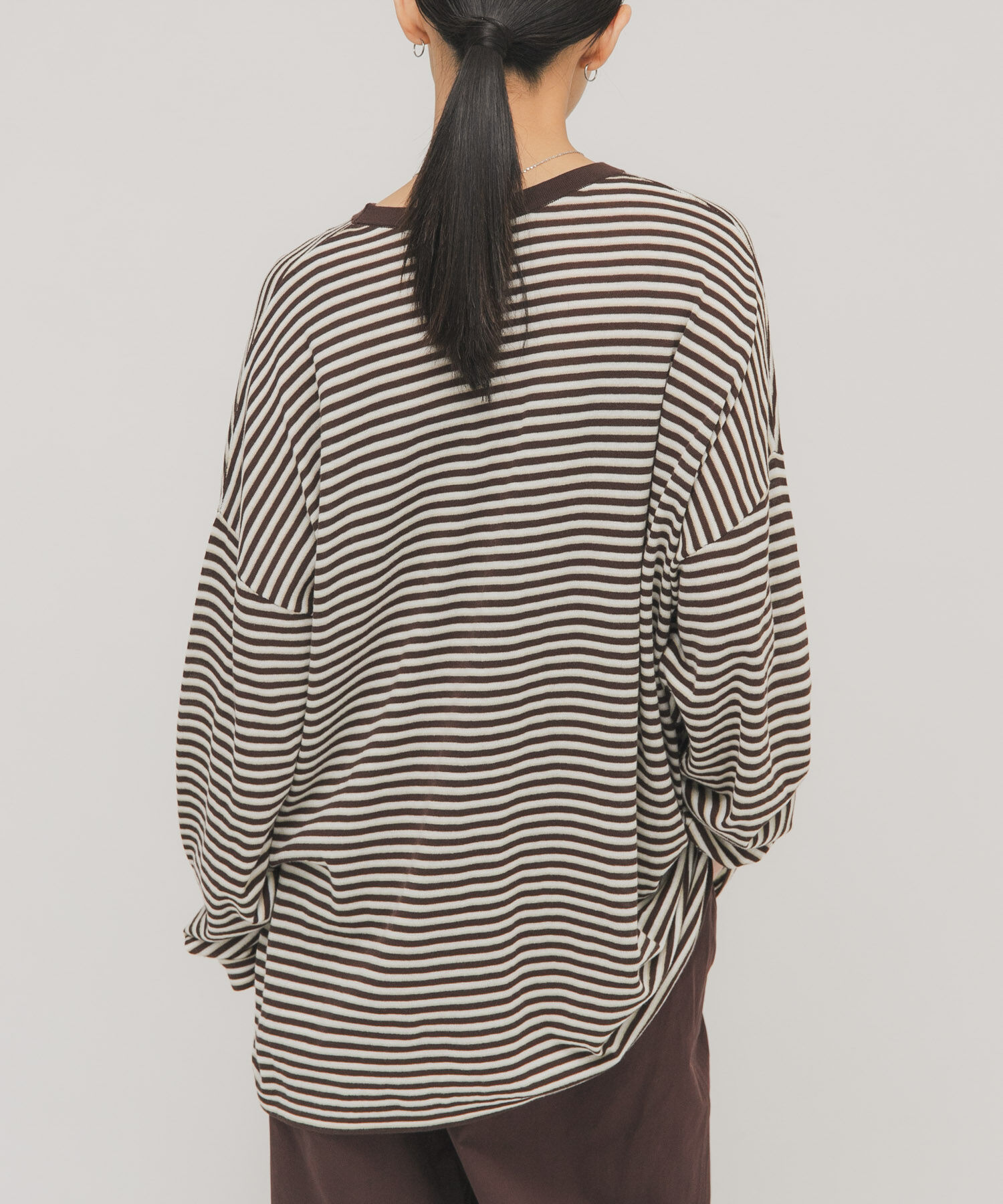  「シアーボーダールーズニット」|ニット・セーター|