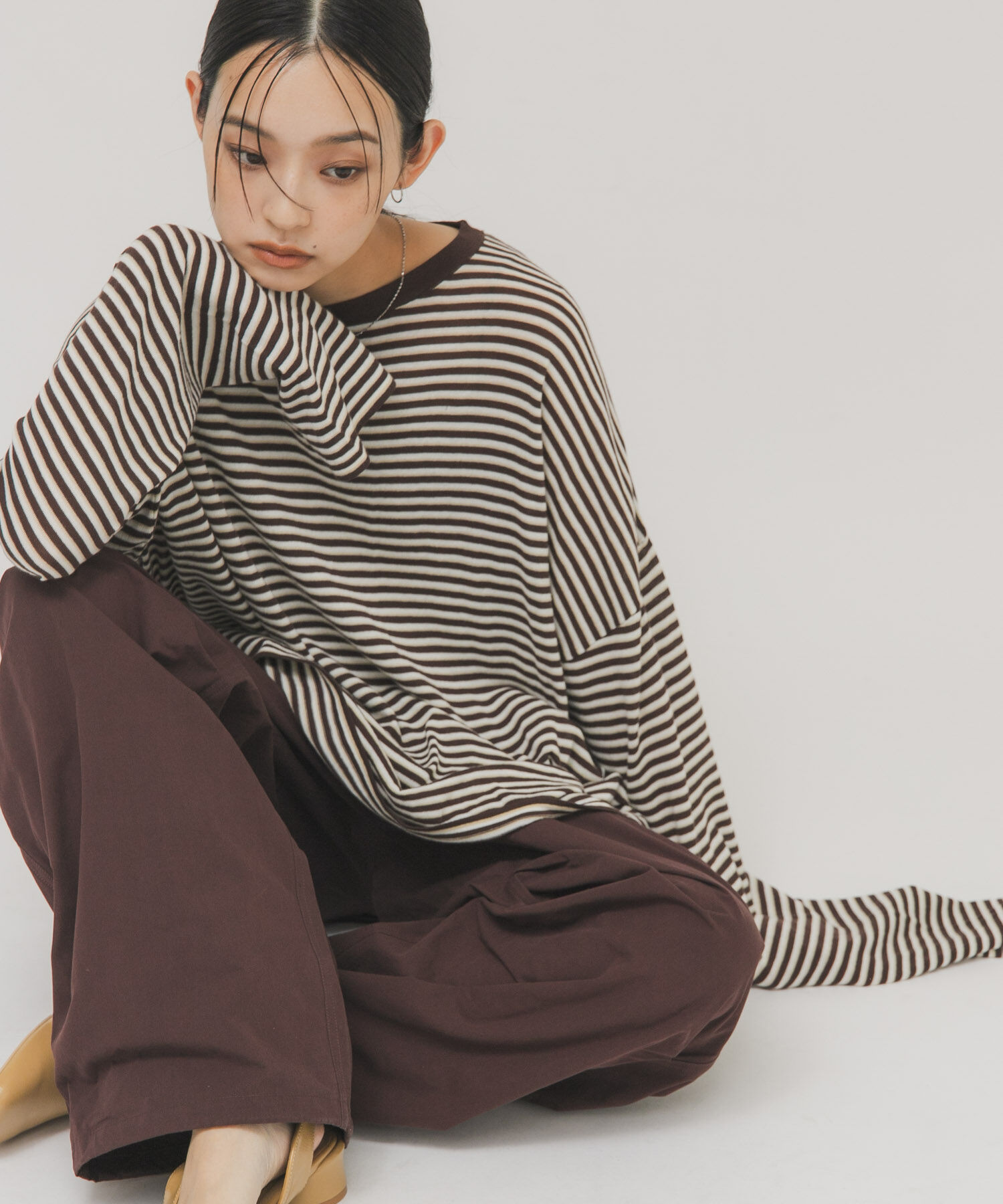  「シアーボーダールーズニット」|ニット・セーター|