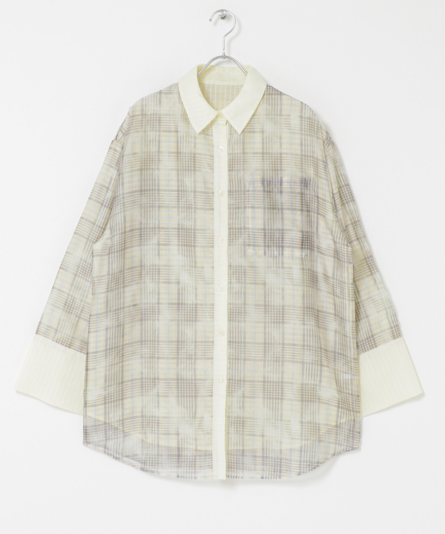  「シアーチェックレイヤードシャツ」|シャツ・ブラウス|