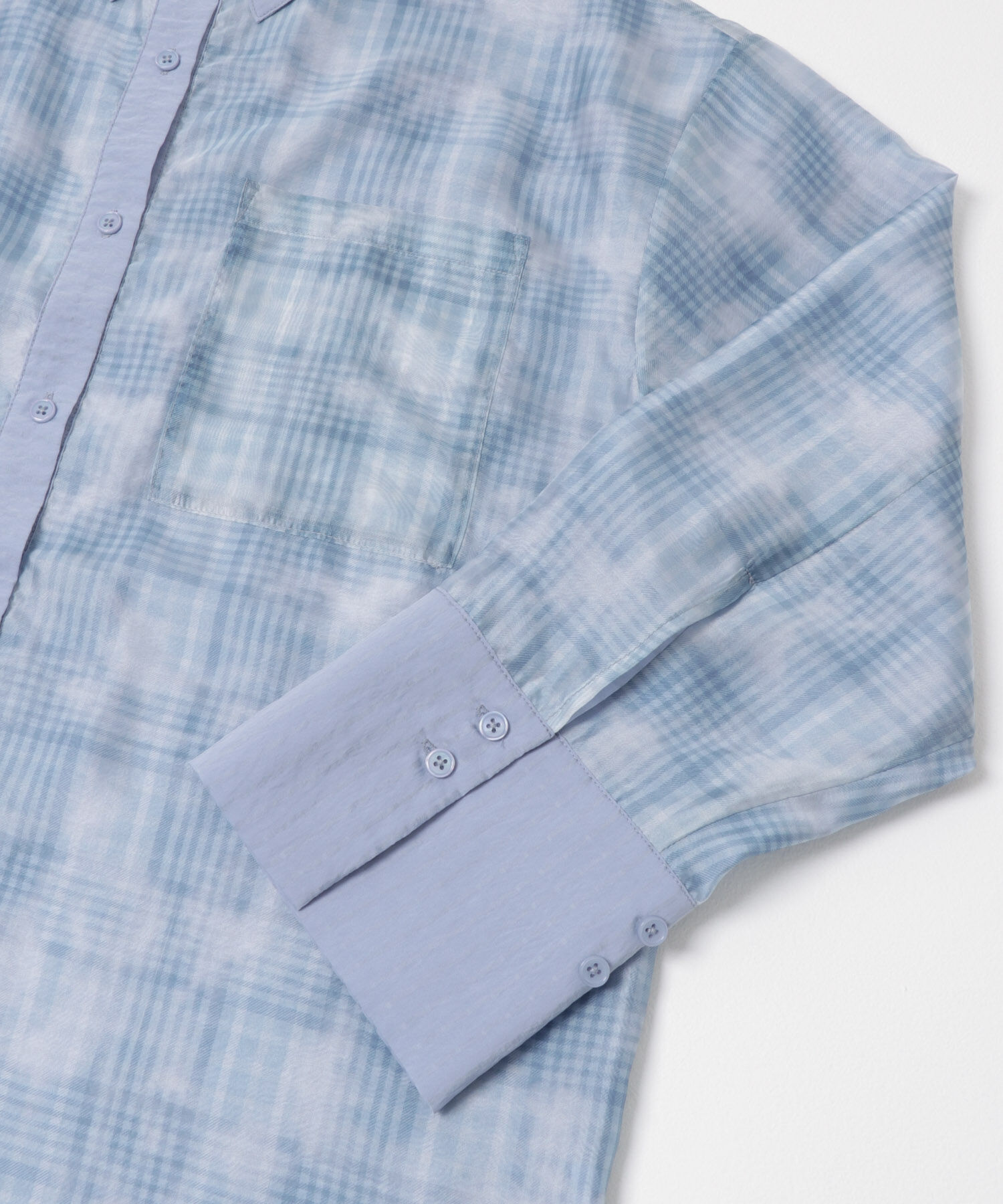  「シアーチェックレイヤードシャツ」|シャツ・ブラウス|