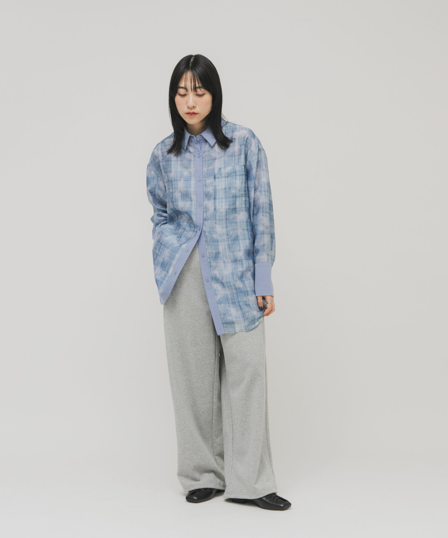  「シアーチェックレイヤードシャツ」|シャツ・ブラウス|