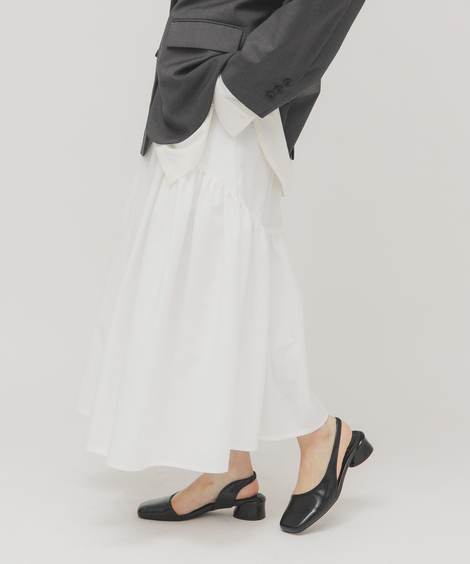  「ボリュームミディスカート」|スカート|