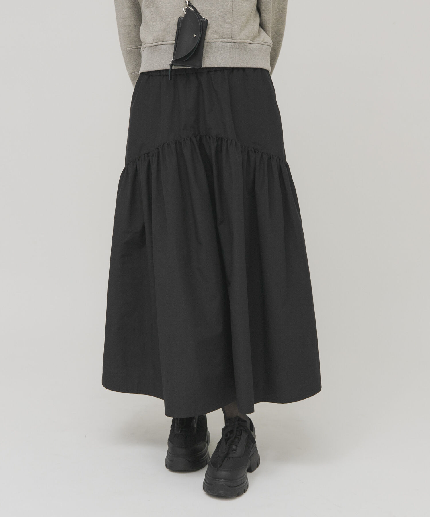  「ボリュームミディスカート」|スカート|