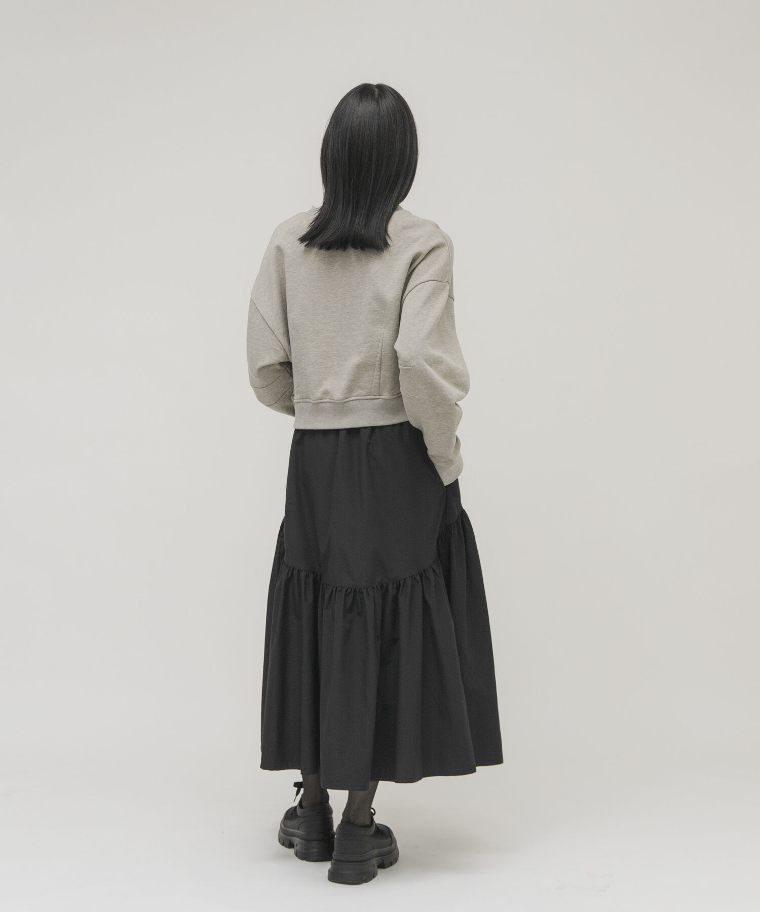  「ボリュームミディスカート」|スカート|