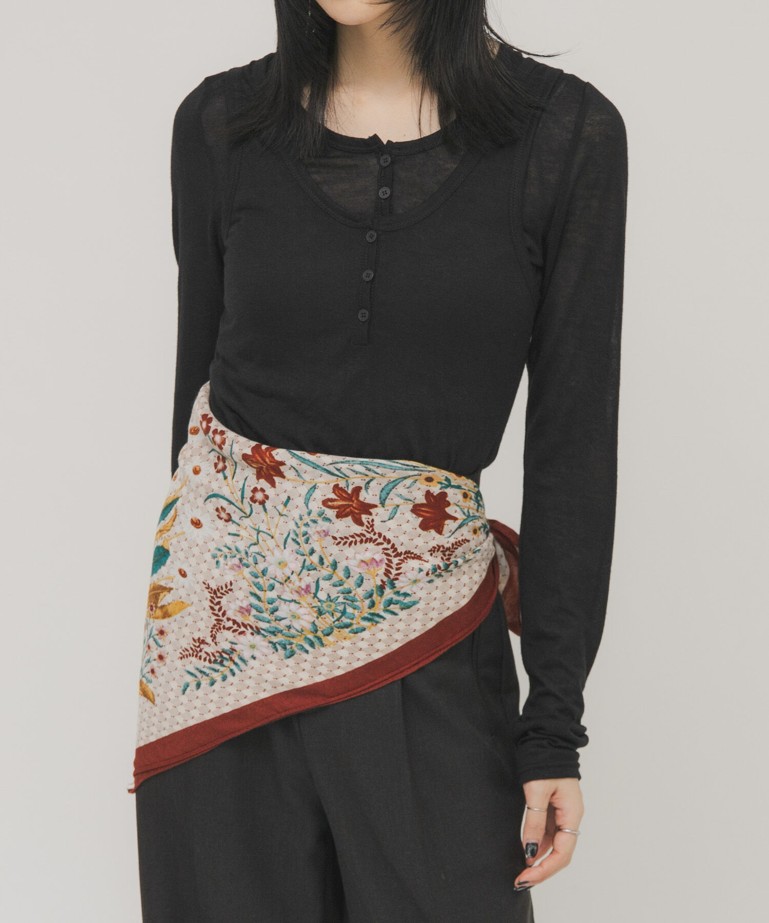  「ヴィンテージフラワースカーフ」|バンダナ・スカーフ|