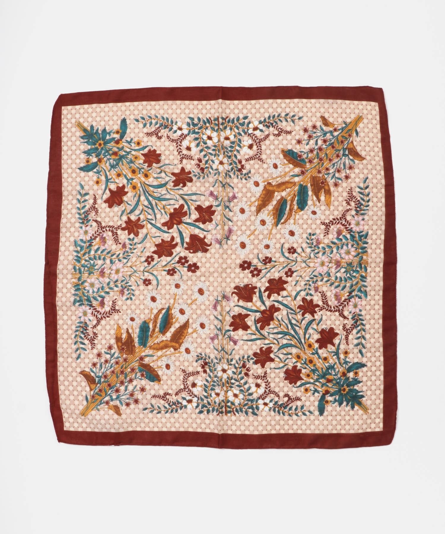  「ヴィンテージフラワースカーフ」|バンダナ・スカーフ|