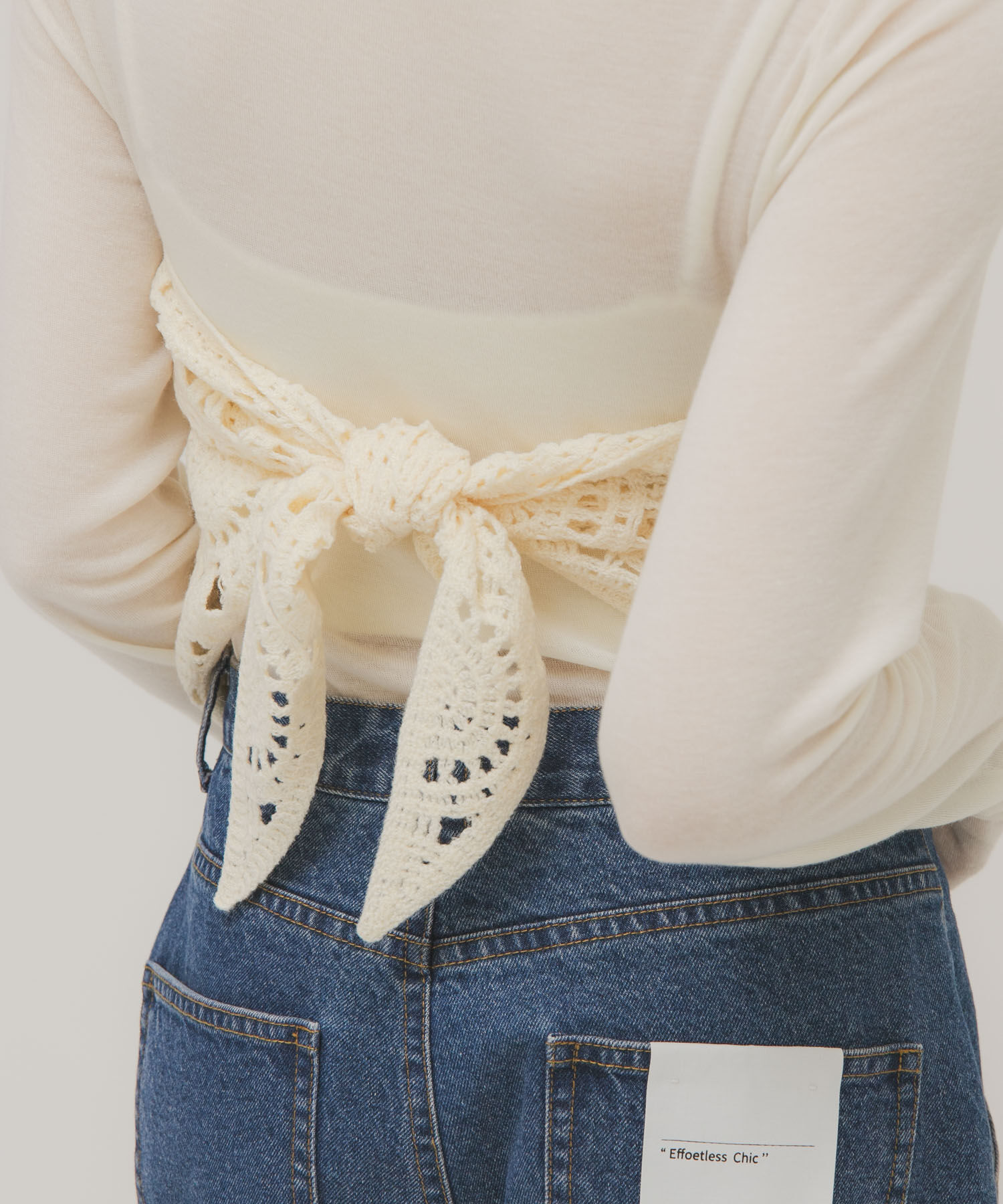  「トライアングルクロシェスカーフ」|バンダナ・スカーフ|