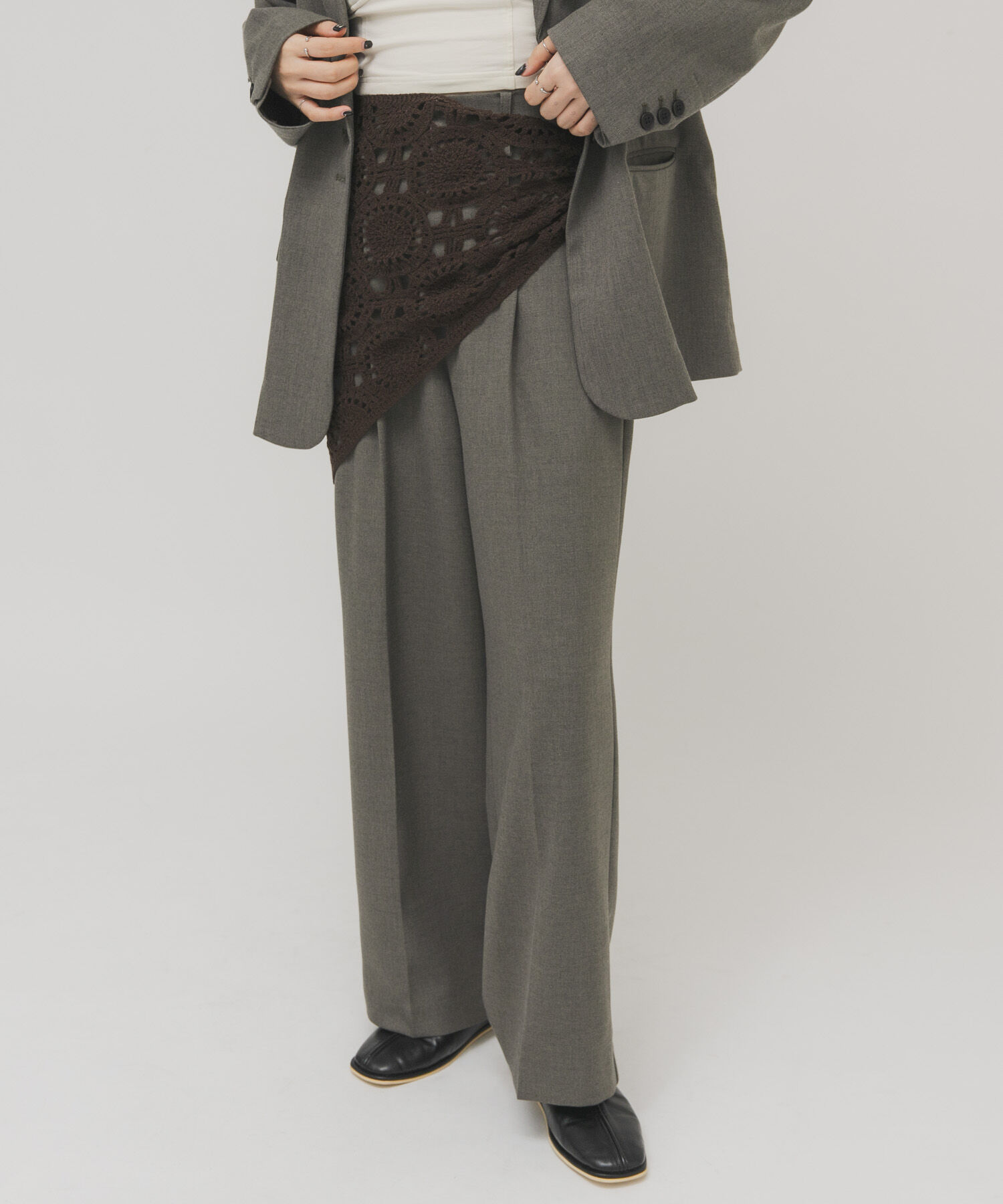  「トライアングルクロシェスカーフ」|バンダナ・スカーフ|