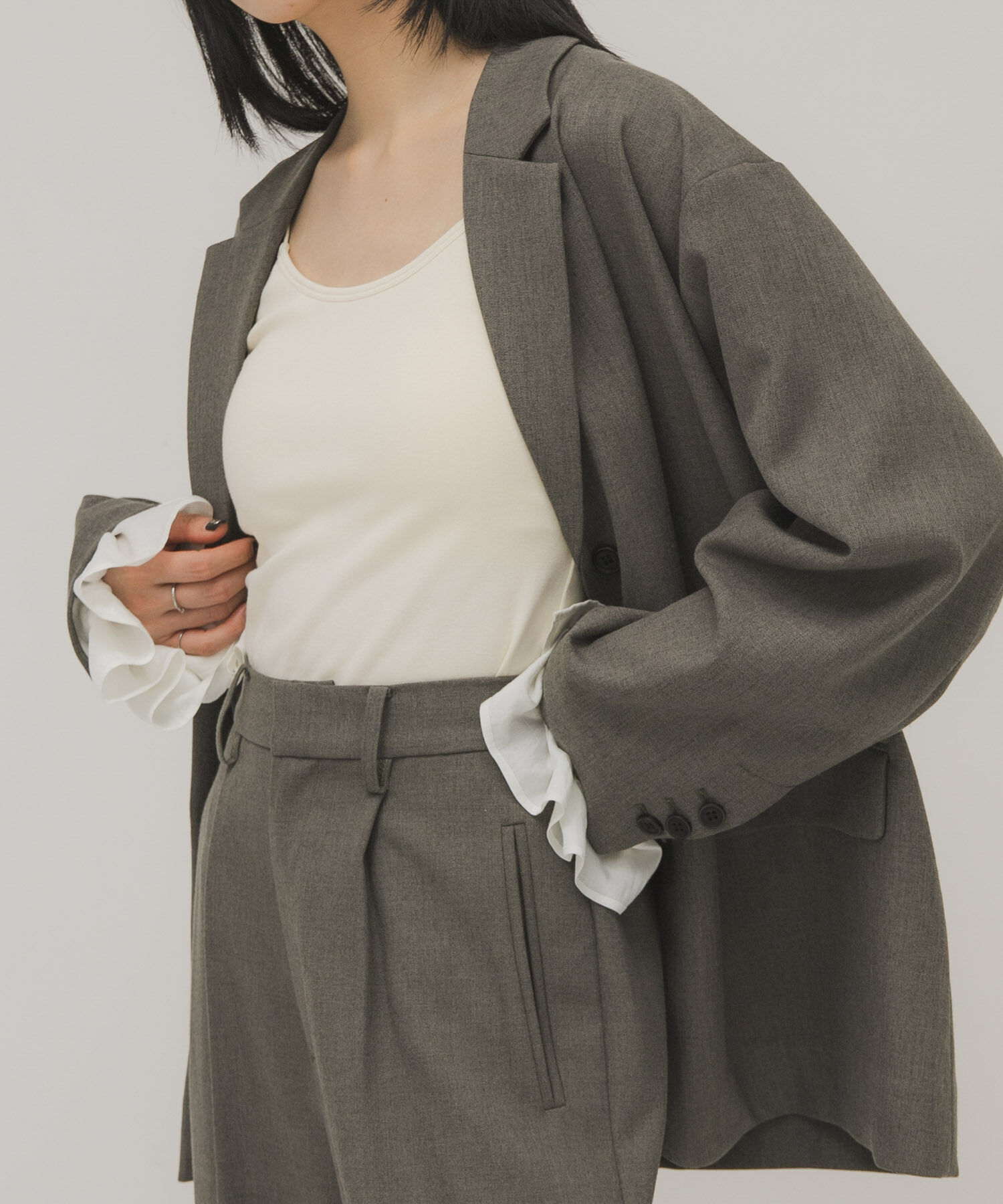  「スパゲティストラップカップ付きキャミ」|キャミソール|