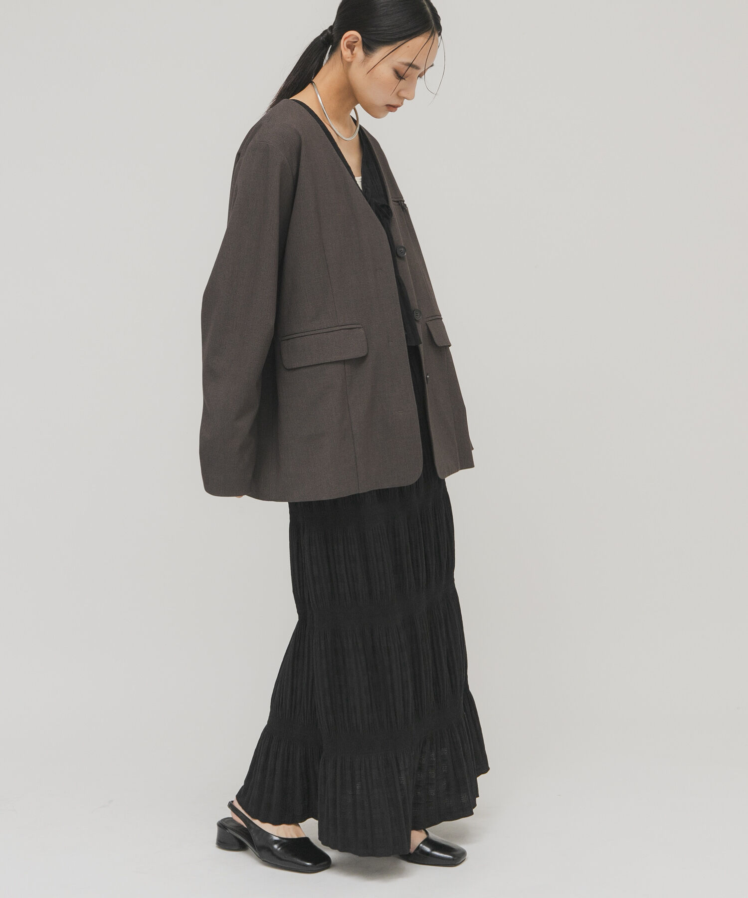  「マジョリカプリーツベストSETスカート」|その他|